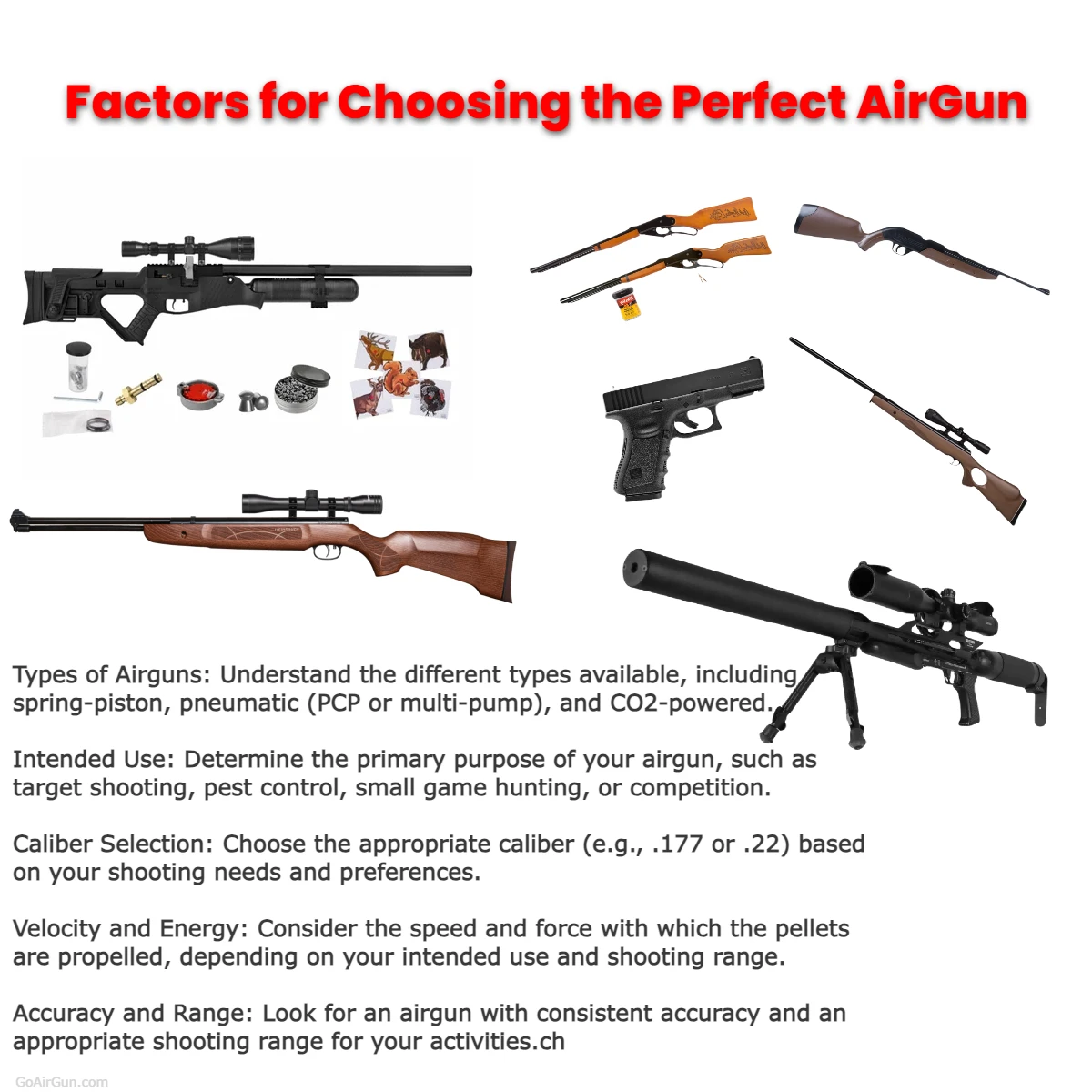 Factors for Choosing the Perfect AirGun